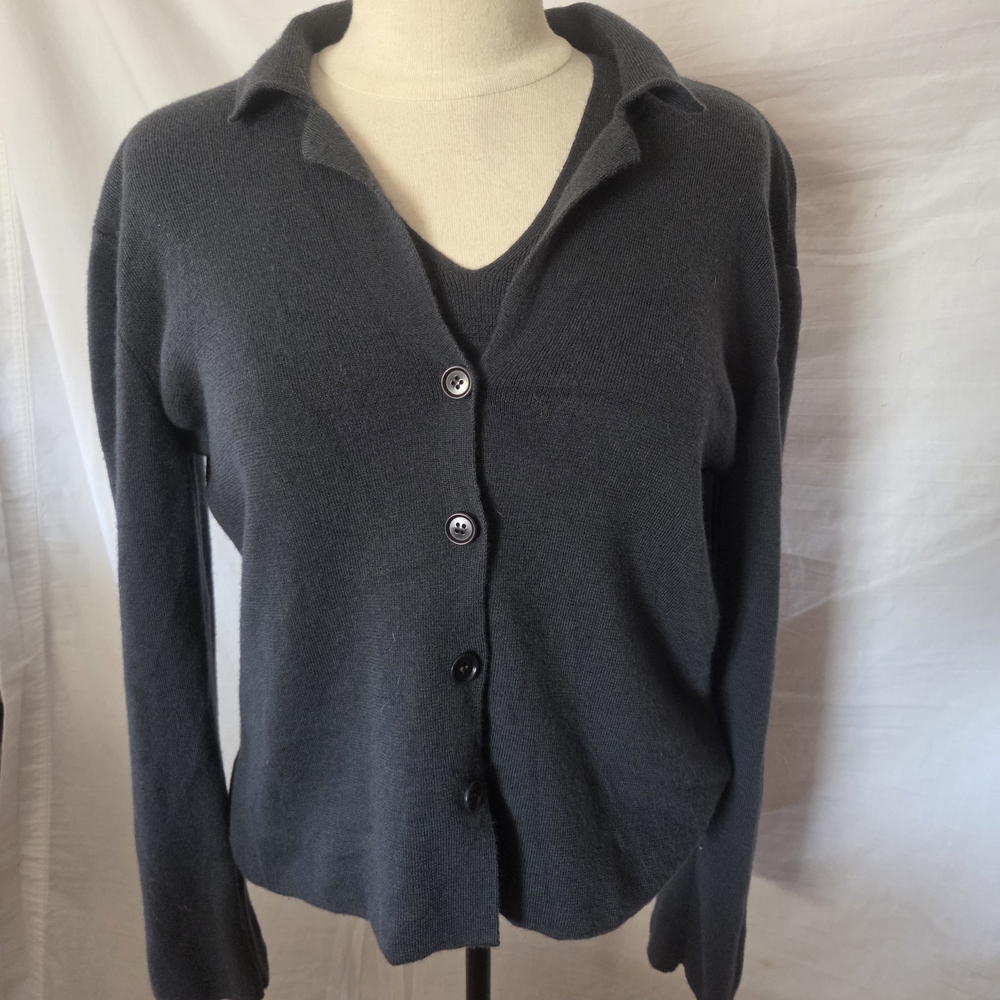 Cardigan/shell Sweater Set